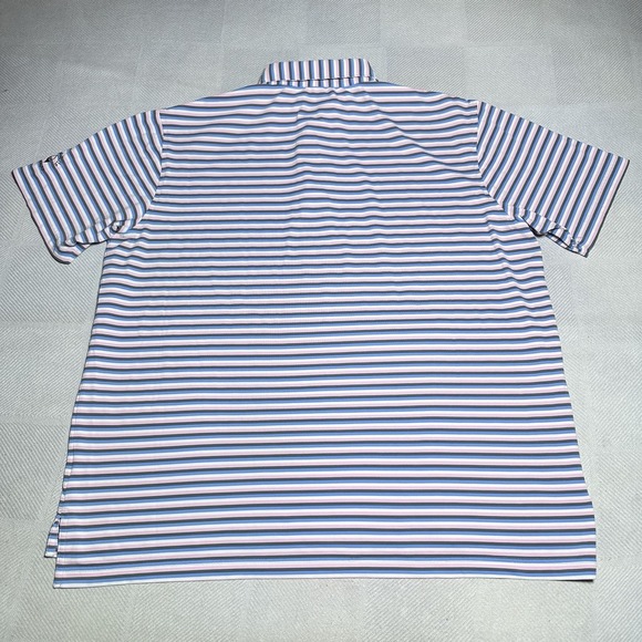 Peter Millar Golf Polo Sz XL Striped Palmetto Dunes Arthur Hills GC‎ Hilton Head - Picture 7 of 9